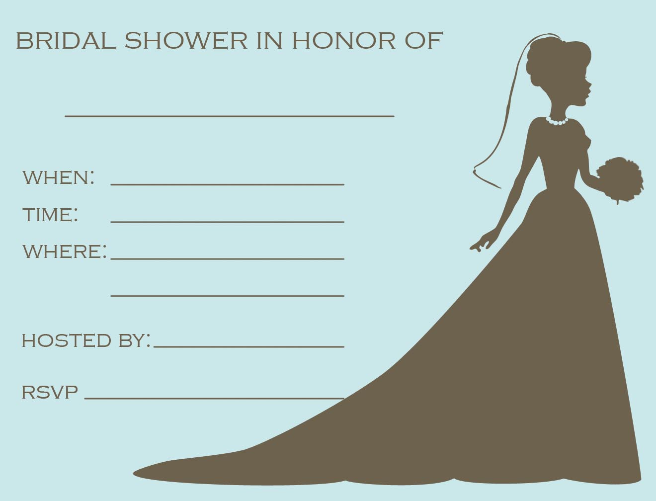 Free Printable Bridal Shower Invitations | Make your Invitation