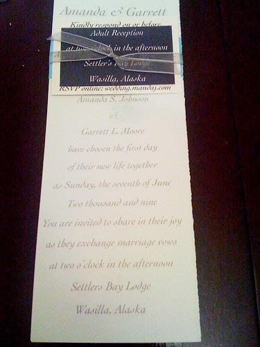 Return from Home Made Wedding Invitations to Make Your Own Wedding 