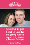 Pink and White Photo Save the Date smaller