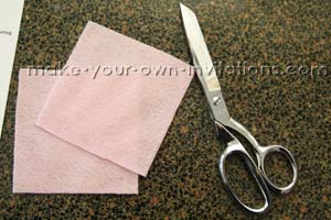 cut the felt squares