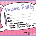 Slumber Party Invitations