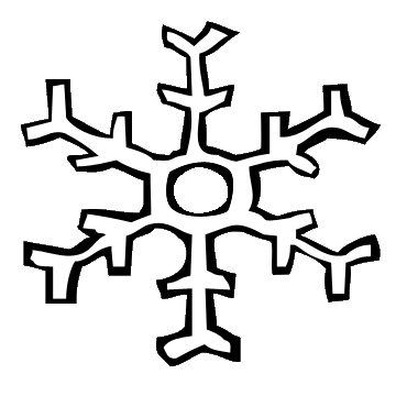 Snowflake invitation clipart