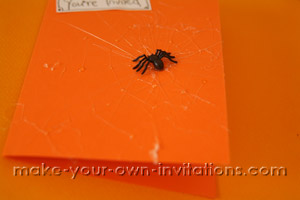 spiders invitation