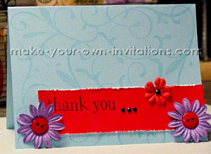 How to Make a Thank You Card with Stamps