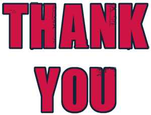 red  thank you clip art
