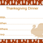 free thanks giving invitations