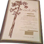 tree wedding invitation