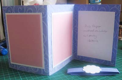 completed purple invitations