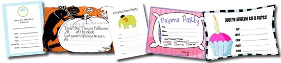 Free printable birthday invitations