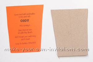 cut out beach invitations