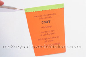 how to make beach invitations