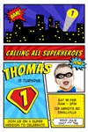 Super Hero Invitations