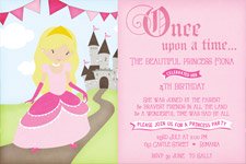 princess birthday invitations