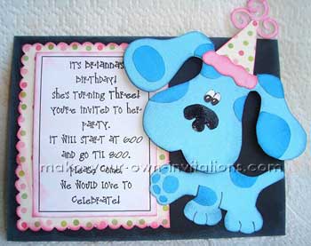 blues clues invite