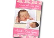 Photo baby birth announcements