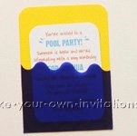 diy pool party invitations