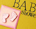 footprint baby shower invitation