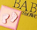 footprint baby shower invitation