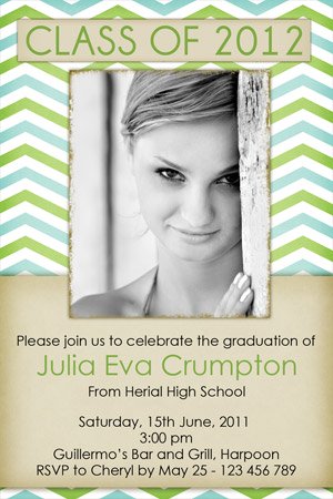 Modern graduation invitations
