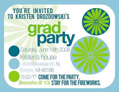 grad party invite