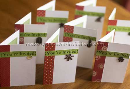 holiday invitations completed.