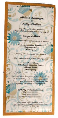 elegant homemade wedding invitations