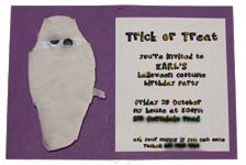 make a mummy invitation