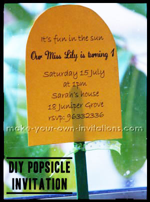 popsicle Summer party invitation