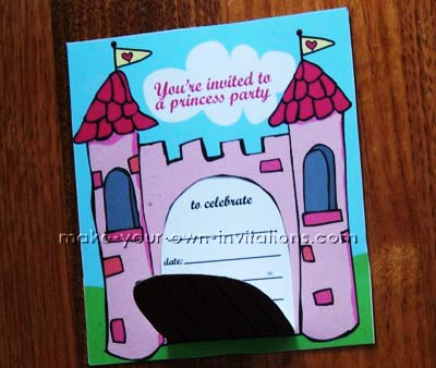 princess party invitation