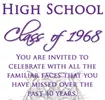 high school reunion invitations