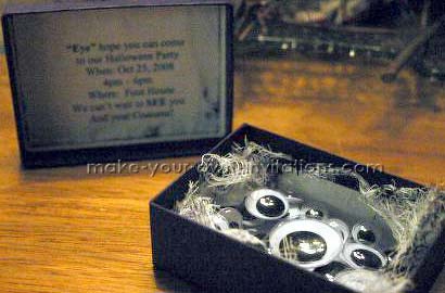 scary eyeball invitations for halloween