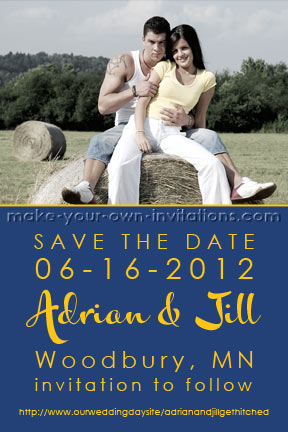 semi formal save the date design