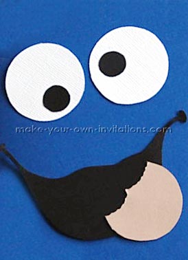 cookie monster invitations