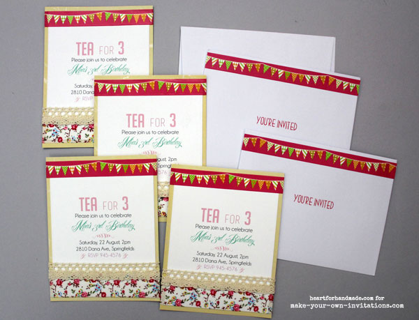 invitation set for tea party invitations.
