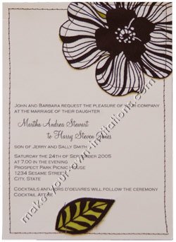stitched invitations