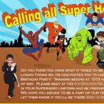 Superhero Invitations