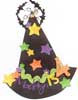 witches hat birthday invitation 